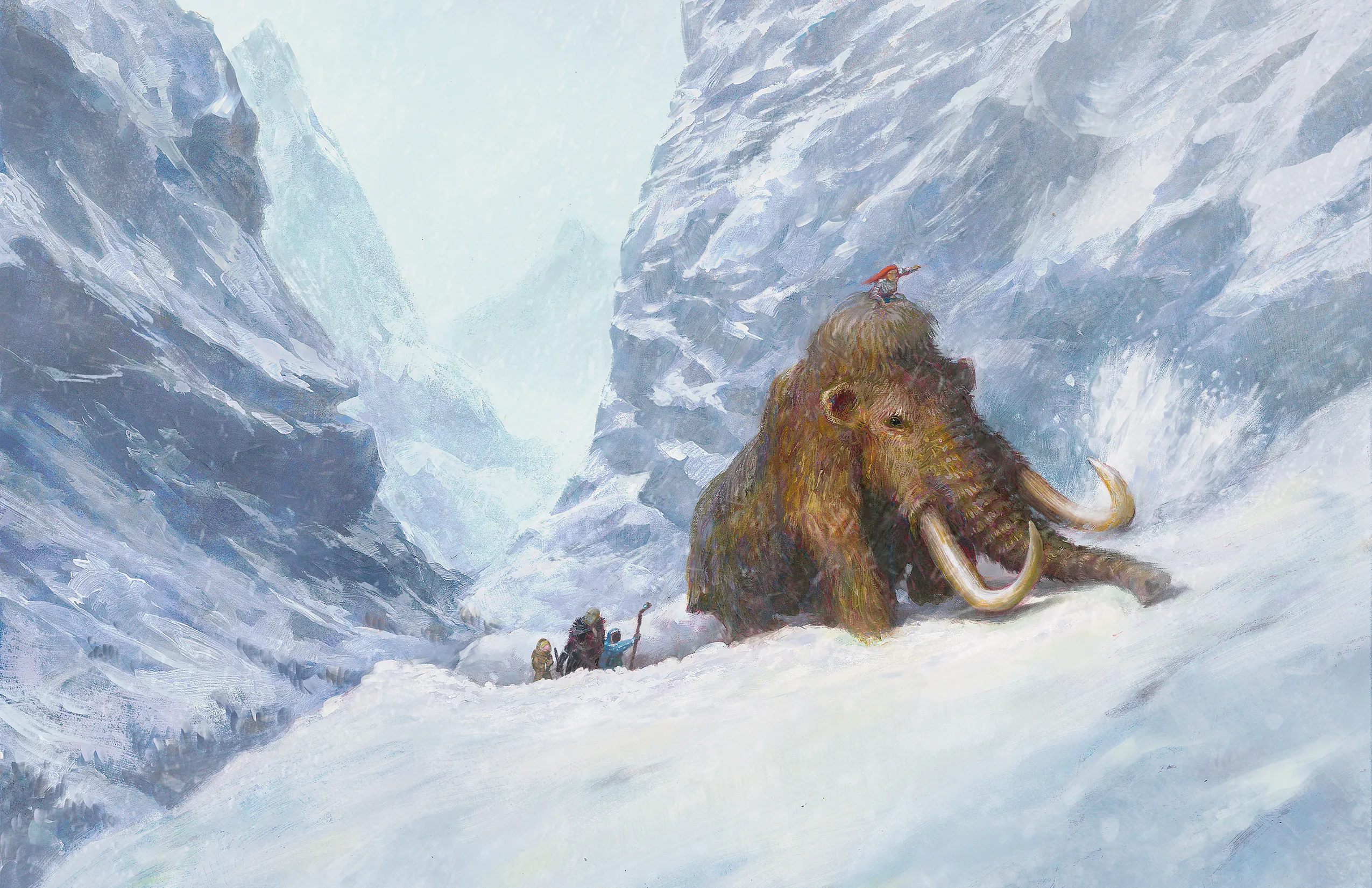 Adventurers int he North Kingdoms help a frost giant's pet mammoth find its way home.