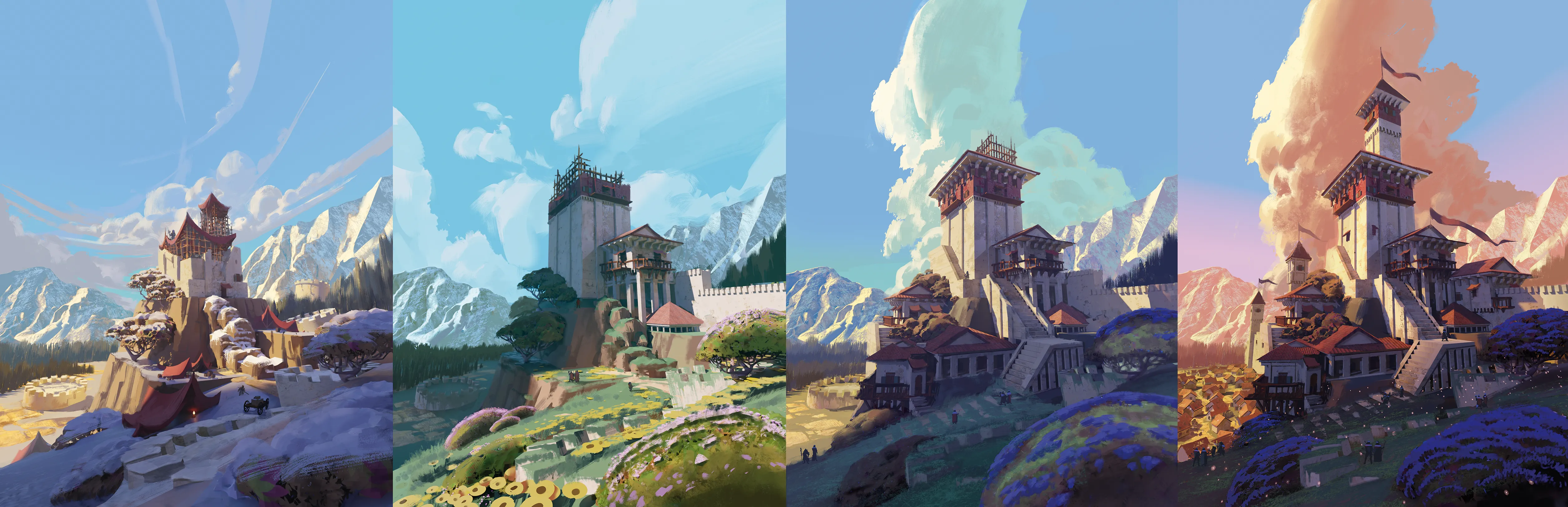A bastion grows over time.