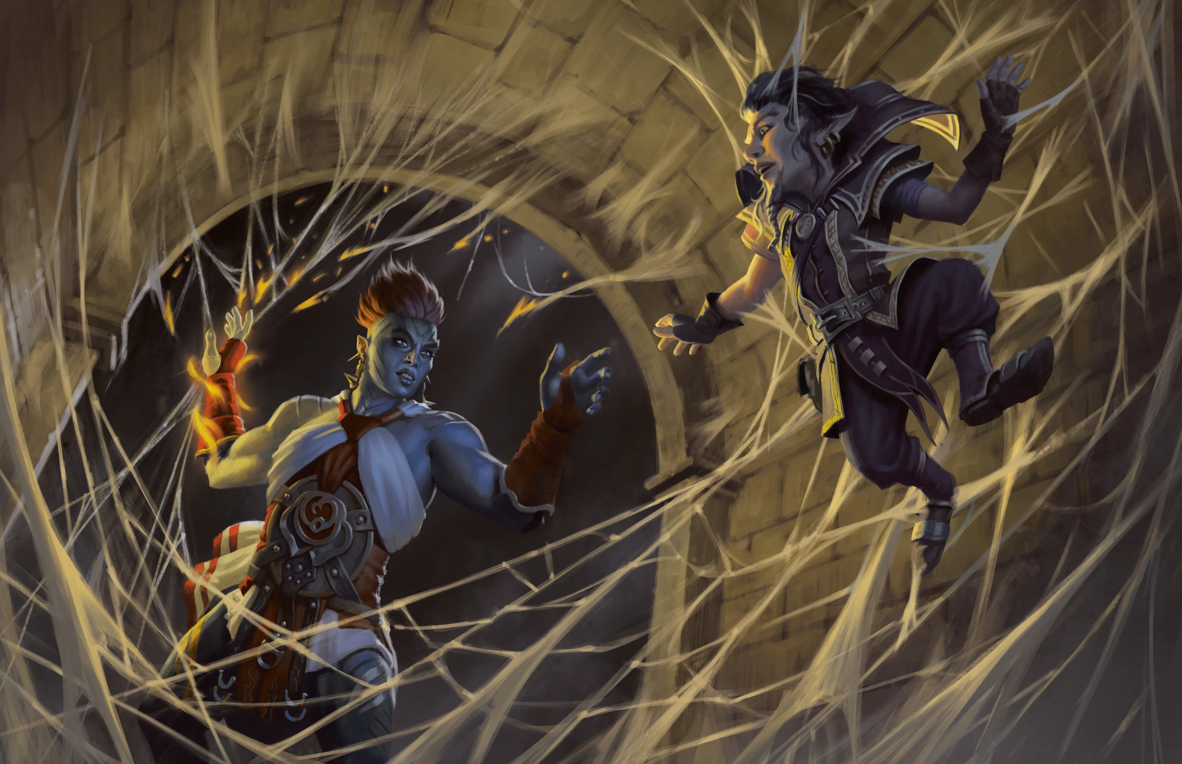 When caught in a web, it's best to get out before the spider shows up.