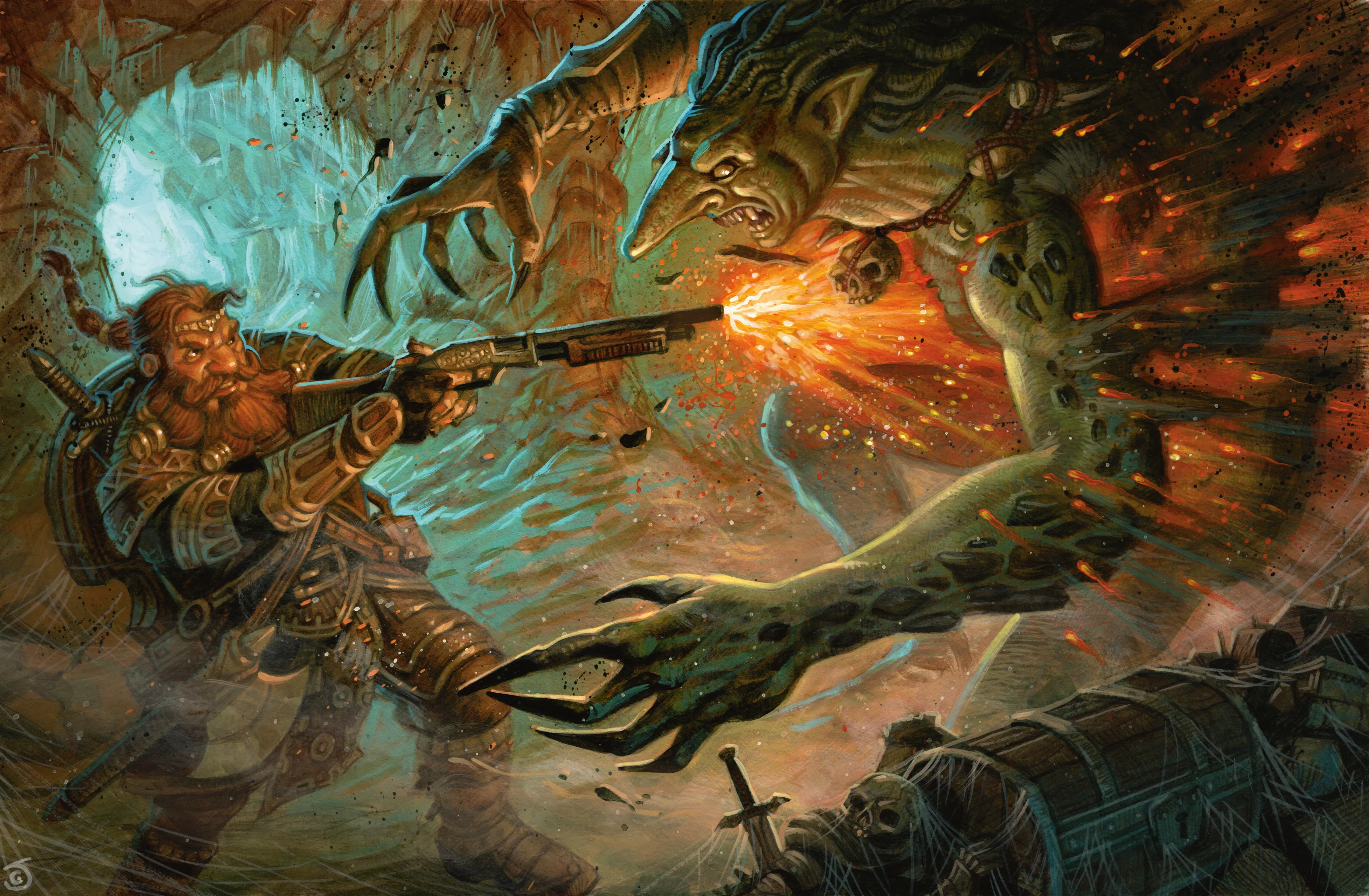When faced with a troll, there's no time to figure out the right way to hold a shotgun.