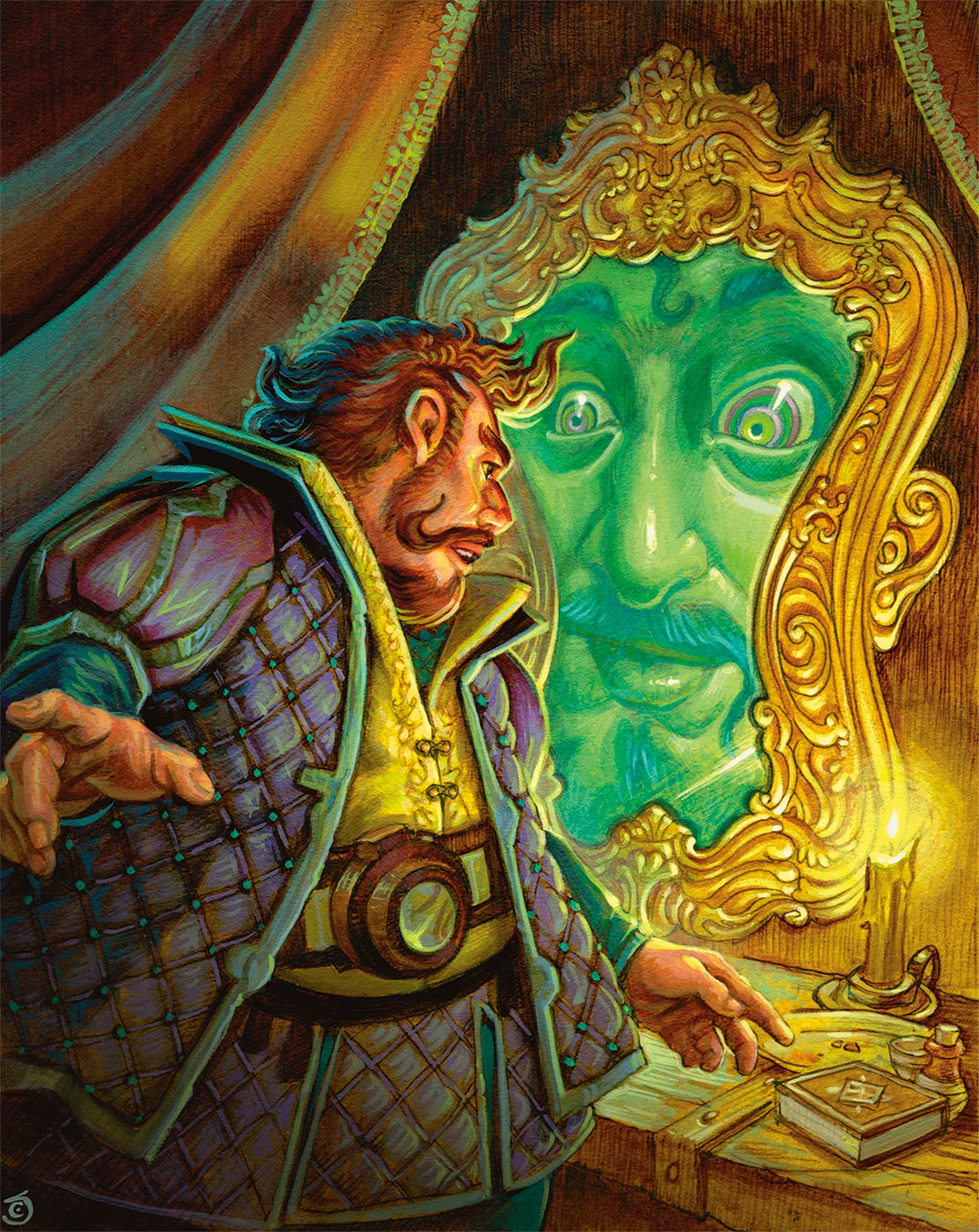 Otto's conversation with a magic mirror is an exciting social interaction encounter.