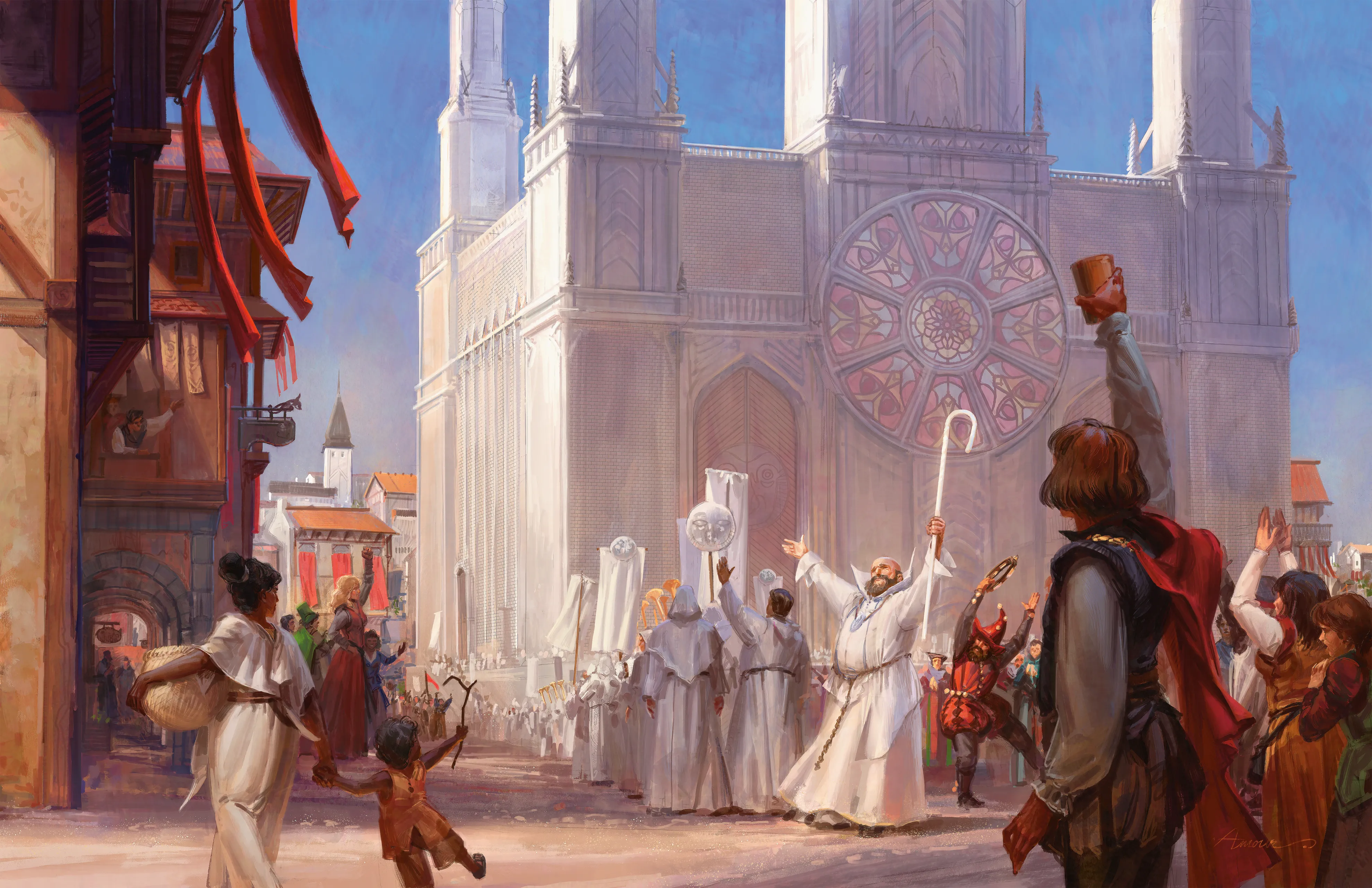 The holy days of Rao are occasions for joyful processions and festivals in Veluna.