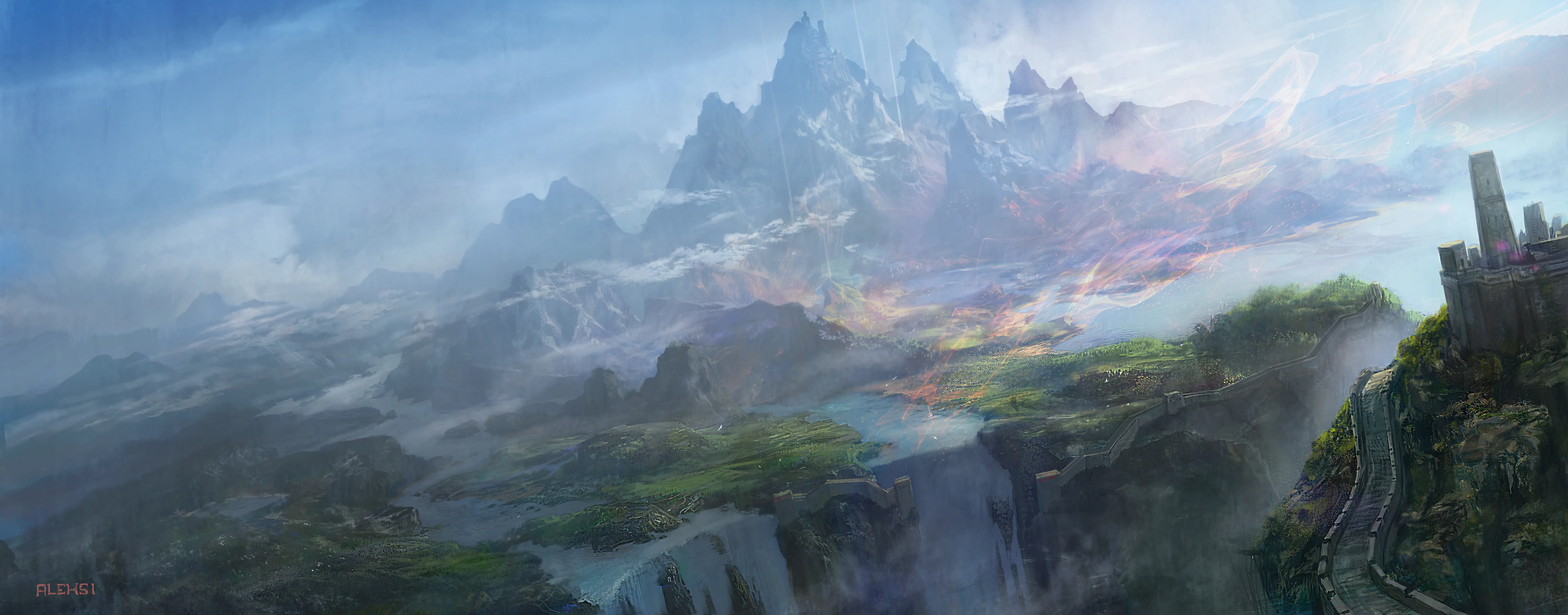 The seven heavens of Mount Celestia beckon virtuous souls toward ever-greater heights.