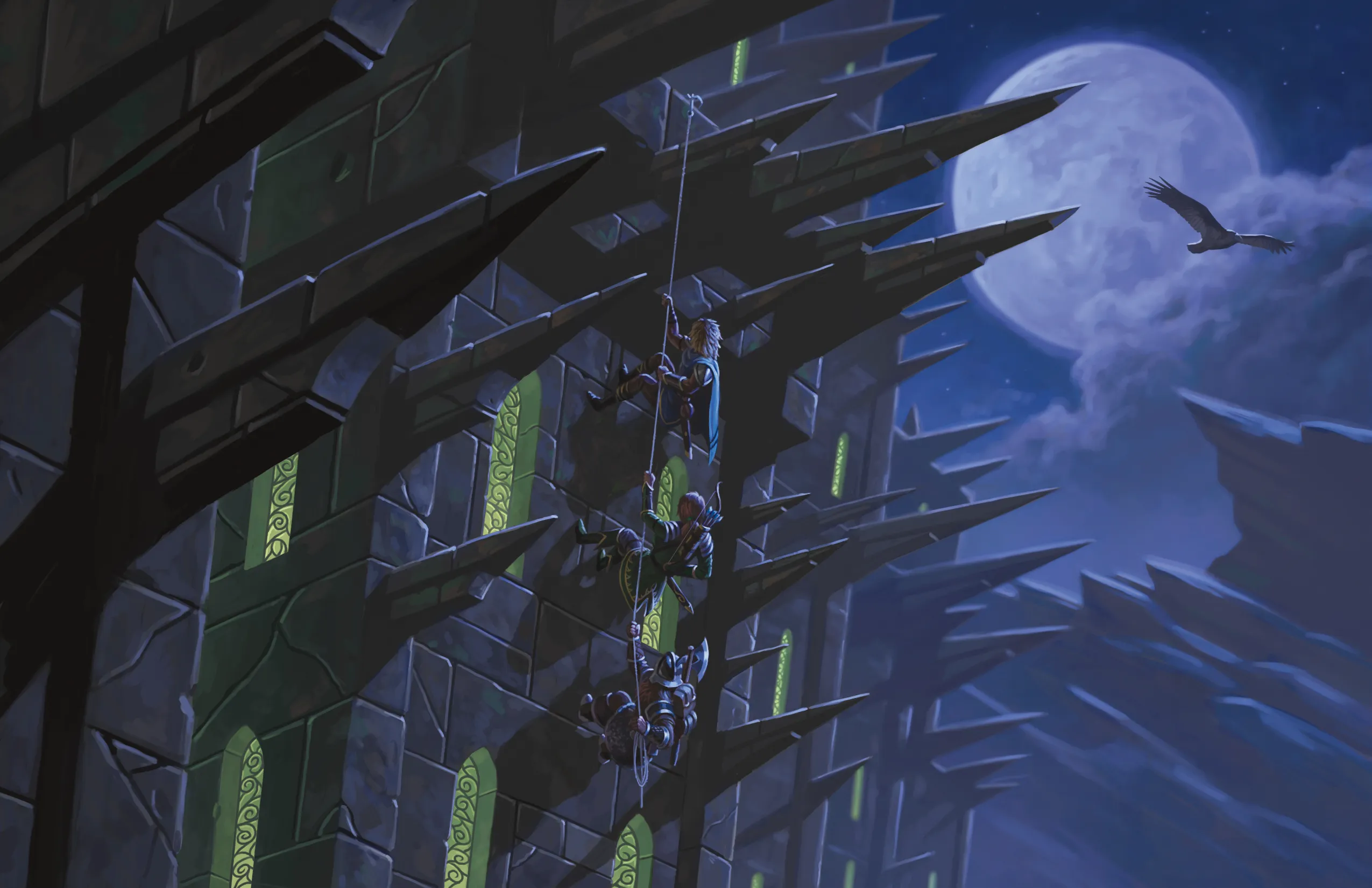 Adventures requiring stealth, like this infiltration, are ideal for some small parties of adventurers.