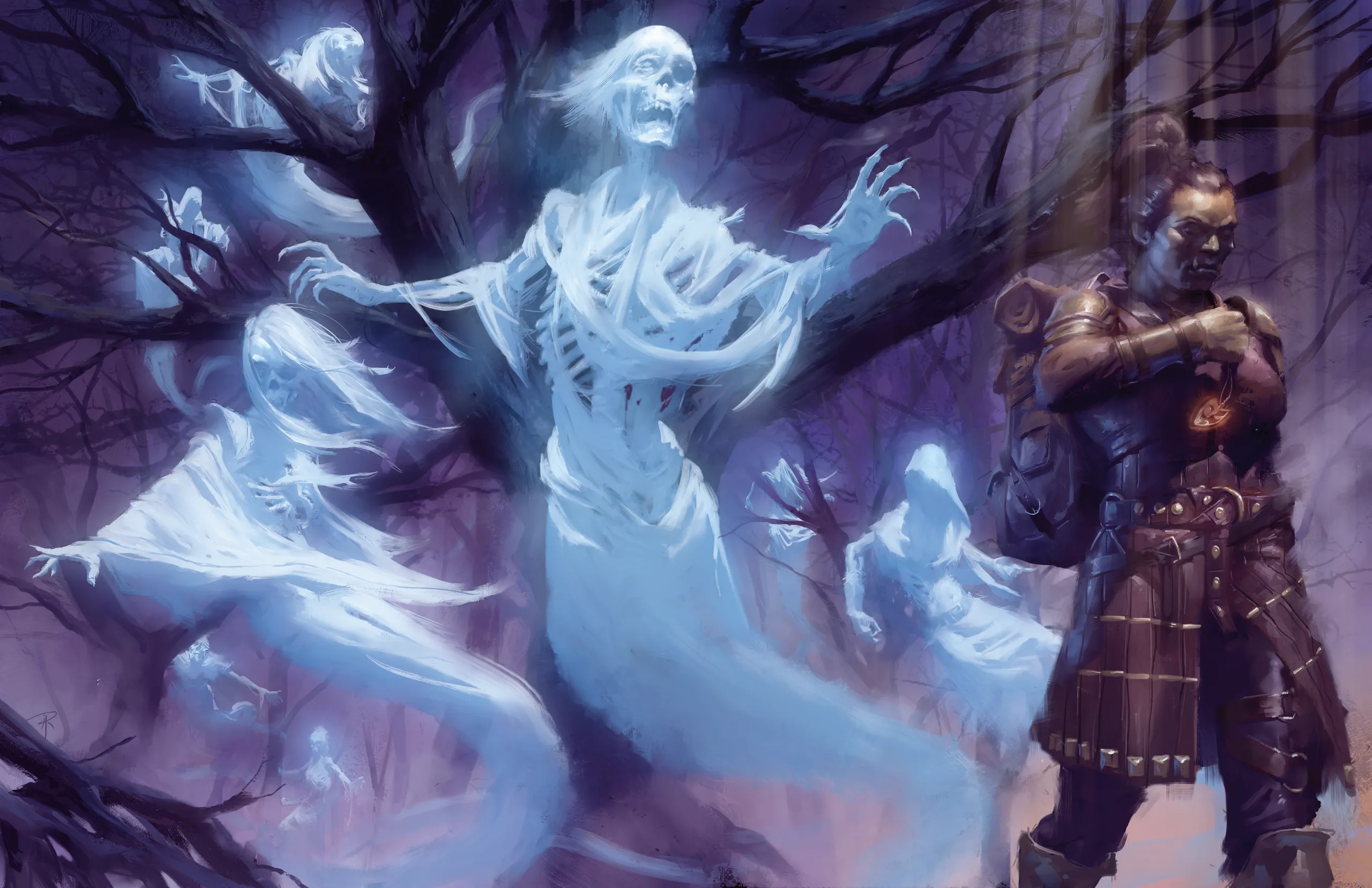 Призраки не смеют напасть на жреца, окруженного божественным светом